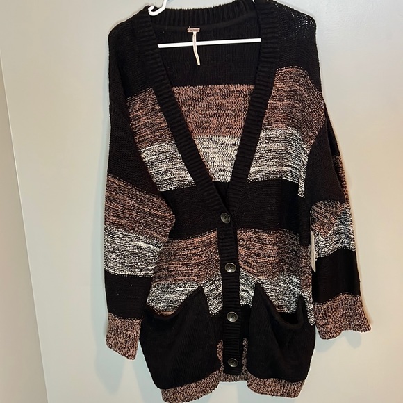 NWT Free People Cardigan Helsinki Combo Size XL - Picture 5 of 8